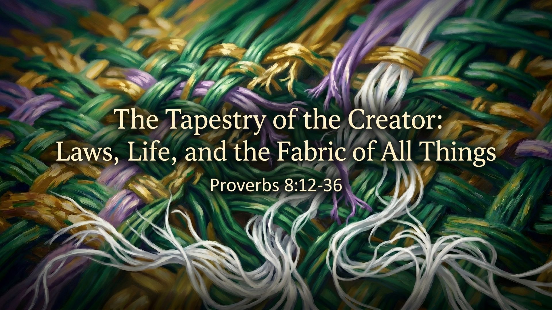 The Tapestry of the Creator: Laws, Life, and 
