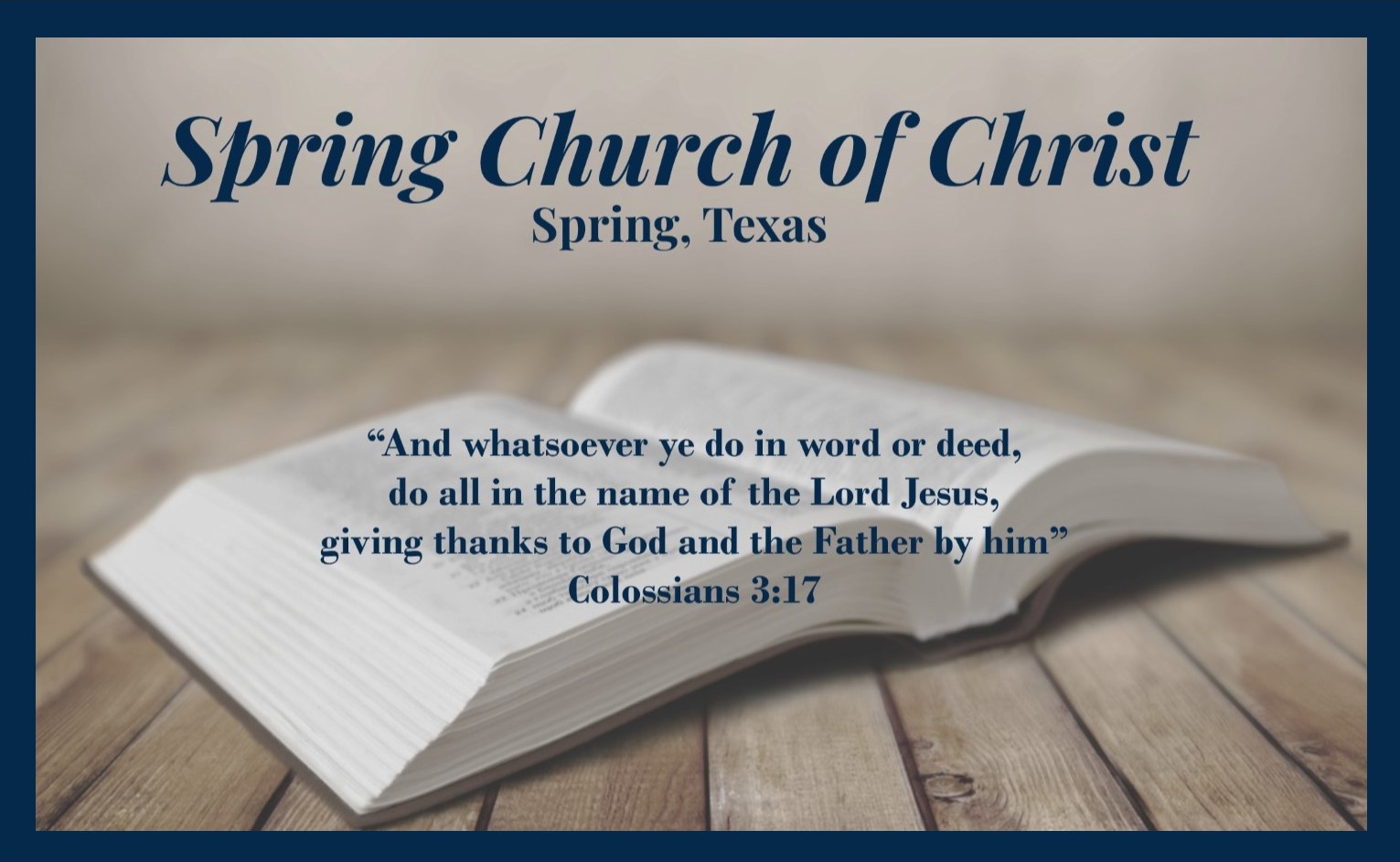 Spring Church of Christ - 